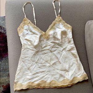 Intermix, Gold Hawk Nude 100% Silk Camisole